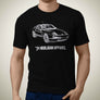 Porsche 928 Inspired Car Art Men's T-Shirt,Hooligan Apparel