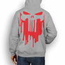 MARVEL / DC INSPIRED FAN ART PUNISHER RED DESIGN HOODIE