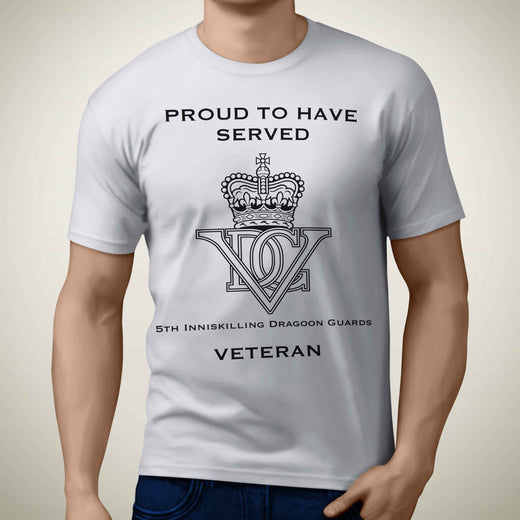 5th Inniskilling Dragoon Guards Premium Veteran T-Shirt (007)-Military Covers
