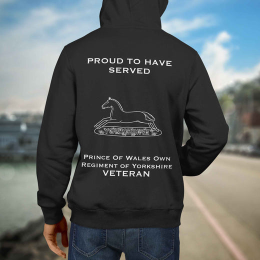 Prince of Wales's Own Regiment of Yorkshire Premium Veteran Hoodie (042)-Military Covers