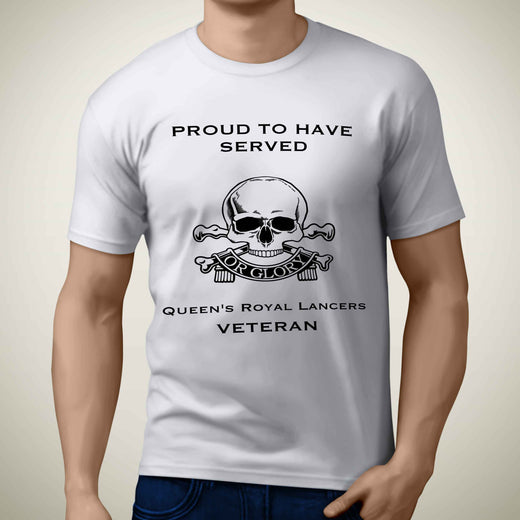 Queens Royal Lancers Premium Veteran T-Shirt (049)-Military Covers
