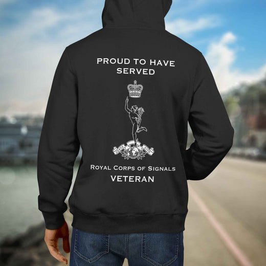 Royal Corps of Signals Premium Veteran Hoodie (057)-Military Covers