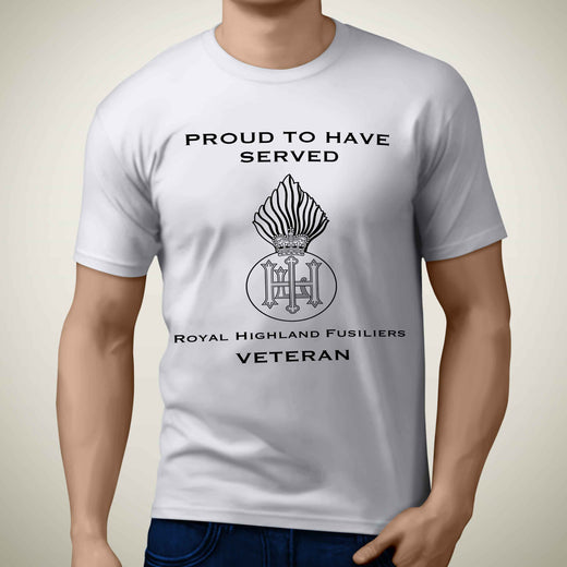Royal Highland Fusiliers Premium Veteran T-Shirt (068)-Military Covers