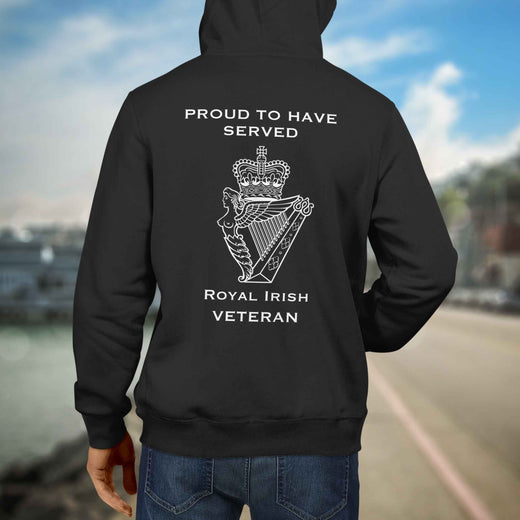 Royal Irish Premium Veteran Hoodie (071)-Military Covers