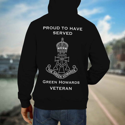Green Howards Premium Veteran Hoodie (095)-Military Covers