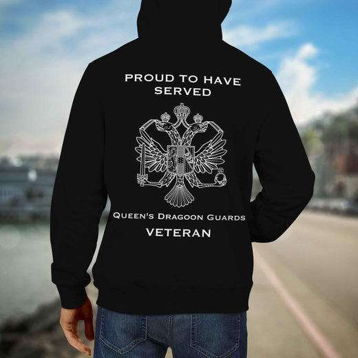 Queens Dragoon Guards Premium Veteran Hoodie (101)-Military Covers