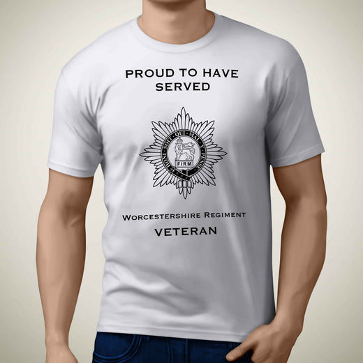 Worcestershire Regiment Premium Veteran T-Shirt (110)-Military Covers