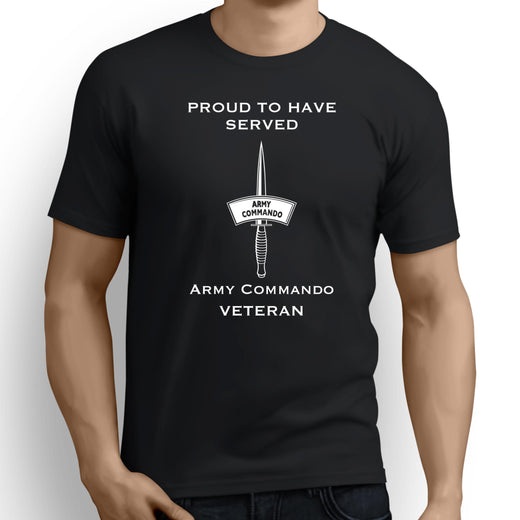 Army Commando Dagger Premium Veteran T-Shirt (199)-Military Covers