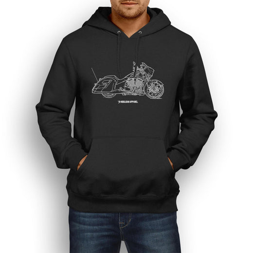 Victory Magnum Inspired Motorcycle Art Men’s Hoodie