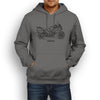Yamaha FJR1300 2012 Inspired Motorcycle Art Men’s Hoodie
