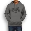 Yamaha FJR1300 2015 Inspired Motorcycle Art Men’s Hoodie