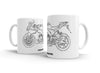 Aprilia RS450 2012 White Ceramic Mug Hooligan Apparel