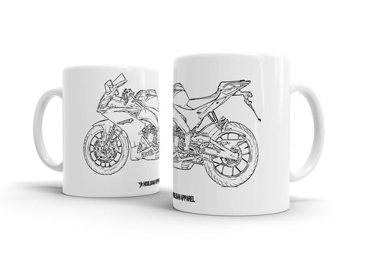 Aprilia RS450 2012 White Ceramic Mug Hooligan Apparel