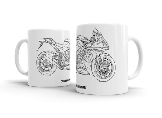 Aprilia RSV4 RF 2016 White Ceramic Mug Hooligan Apparel