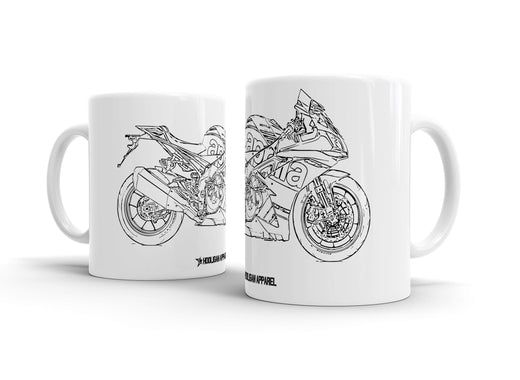 Aprilia RSV4 RF 2017 White Ceramic Mug Hooligan Apparel