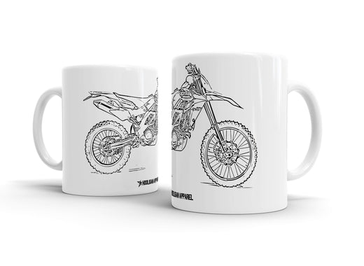 Aprilia RXV550 2010 White Ceramic Mug Hooligan Apparel