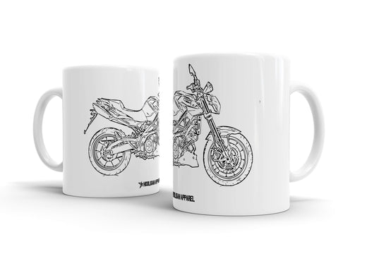 Aprilia Shiver 750 2009 White Ceramic Mug Hooligan Apparel