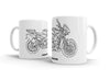 Aprilia Tuono 1000R Factory 2009 White Ceramic Mug Hooligan Apparel