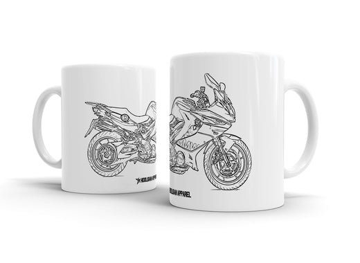 BMW F800GT 2017 White Ceramic Mug Hooligan Apparel