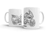 BMW K1600GT 2017 White Ceramic Mug Hooligan Apparel