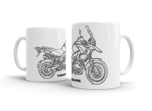 BMW R1200GS 2011 White Ceramic Mug Hooligan Apparel