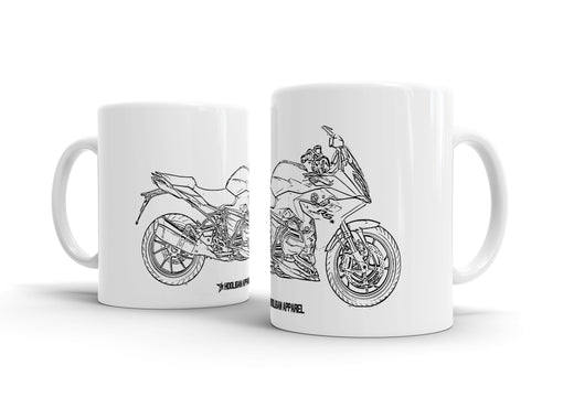 BMW R1200RS 2017 White Ceramic Mug Hooligan Apparel