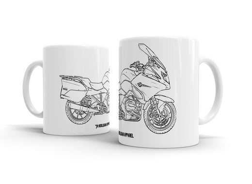 BMW R1200RT 2017 White Ceramic Mug Hooligan Apparel