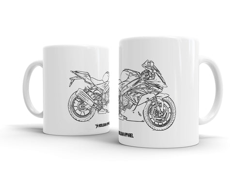 BMW S1000RR 2017 White Ceramic Mug Hooligan Apparel