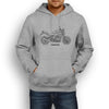 BMW R1200R 2017 Premium Motorcycle Art Men’s Hoodie