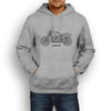BMW RNineT Scrambler 2016 Premium Motorcycle Art Men’s Hoodie