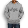 BMW RnineT Urban GS 2017 Premium Motorcycle Art Men’s Hoodie