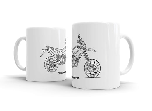 Benelli Motard 250 2012 White Ceramic Mug Hooligan Apparel