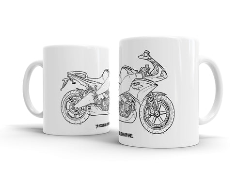 Buell 1125R 2010 White Ceramic Mug Hooligan Apparel
