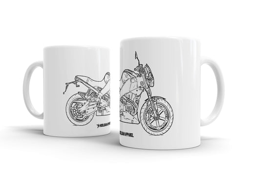 Buell Lightning XB12S 2010 White Ceramic Mug Hooligan Apparel