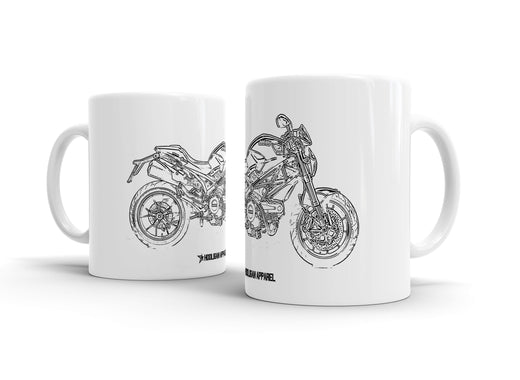 Ducati Monster 796 2012 White Ceramic Mug Hooligan Apparel