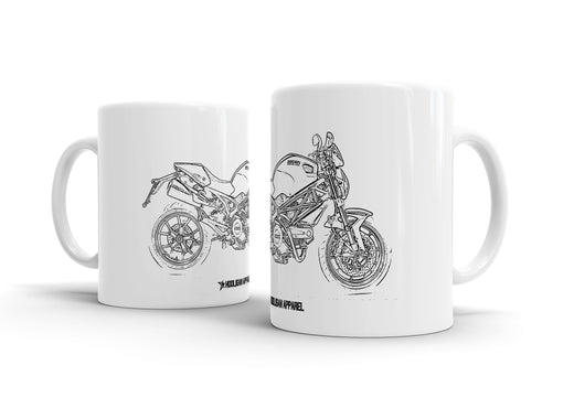 Ducati Monster S2R 2015 White Ceramic Mug Hooligan Apparel