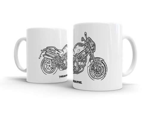 Ducati Monster S2R1000 2006 White Ceramic Mug Hooligan Apparel