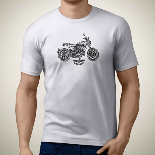 HA Ducati Scrabler Full Throttle 2019 Premium Motorcycle Art Men T-Shirt