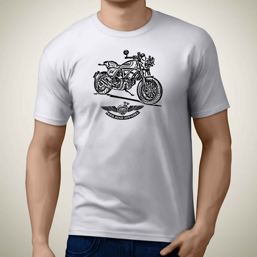 HA Ducati Scrambler Cafe Racer 2019 Premium Motorcycle Art Men T-Shirt
