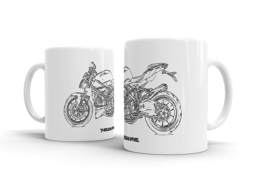 Ducati Streetfighter 848 2015 White Ceramic Mug Hooligan Apparel