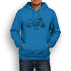 Ducati Monster 1100 EVO 2012 Premium Motorcycle Art Men’s Hoodie