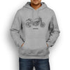 Ducati Monster 696 2014 Premium Motorcycle Art Men’s Hoodie