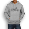 Ducati Monster 797 2017 Premium Motorcycle Art Men’s Hoodie