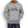 Ducati Monster 821 2017 Premium Motorcycle Art Men’s Hoodie