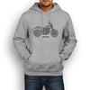 Ducati Scrambler Classic 2017 Premium Motorcycle Art Men’s Hoodie