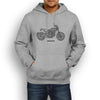 Ducati Scrambler Full Throttle 2017 Premium Motorcycle Art Men’s Hoodie