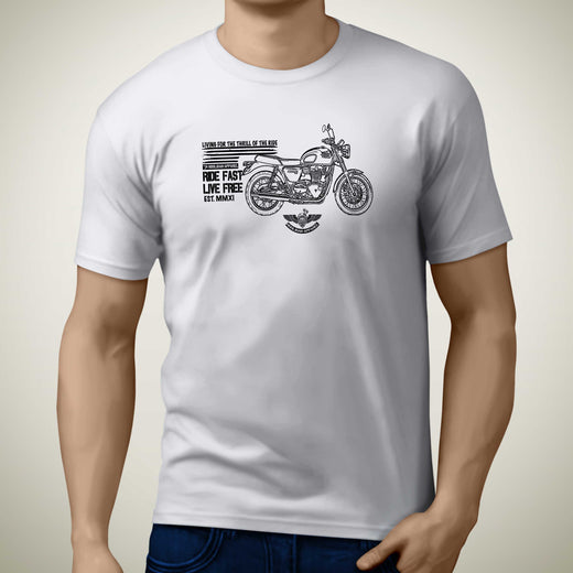 living-triumph-bonneville-t100-2017-premium-motorcycle-art-men-s-t-shirt
