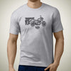 living-triumph-bonneville-t100-2017-premium-motorcycle-art-men-s-t-shirt
