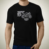 living-yamaha-yzf-R125-2016-premium-motorcycle-art-men-s-t-shirt