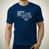 living-yamaha-yzf-R125-2016-premium-motorcycle-art-men-s-t-shirt